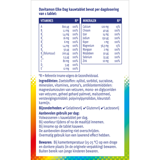 Davitamon Elke dag 60 Kauwtabletten
