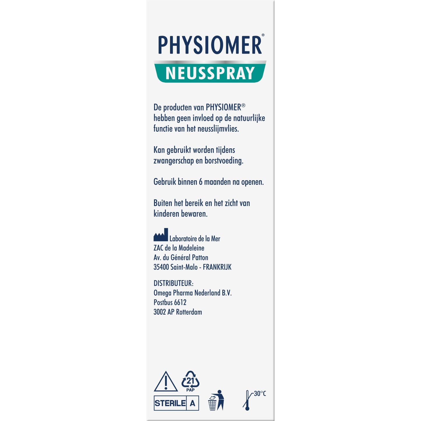 Physiomer Neusspray natuurlijk 20 Milliliter