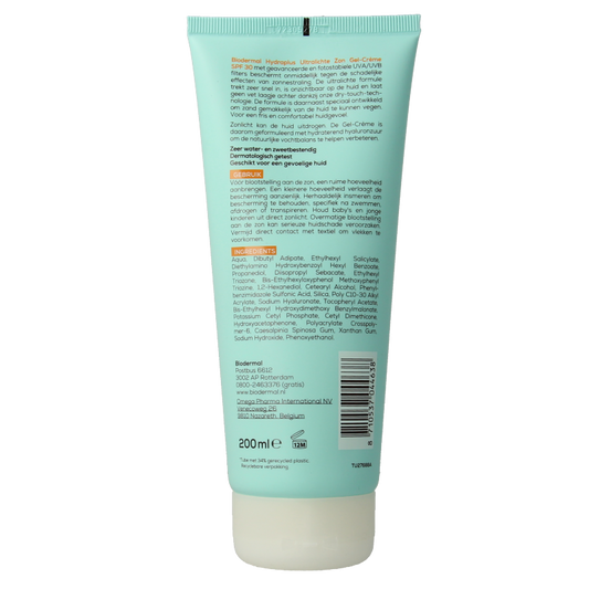 Biodermal Gelcreme ultralicht SPF30 200 Milliliter