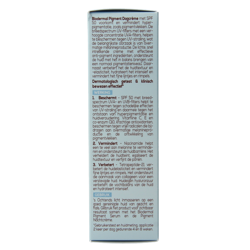 Biodermal Dagcreme anti-pigment SPF50 50 Milliliter