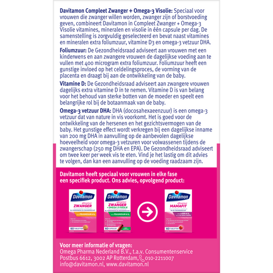 Davitamon Compleet zwanger plus visolie 60 Capsules