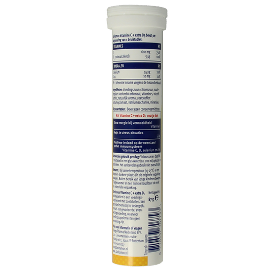 Davitamon Vitamine C & D3 bruistabletten 15.00 Bruistabletten