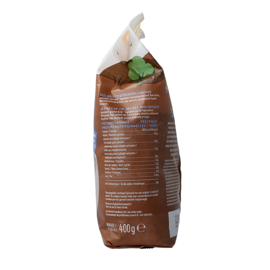 Zonnatura Lijnzaad gebroken bio 400.00 Gram