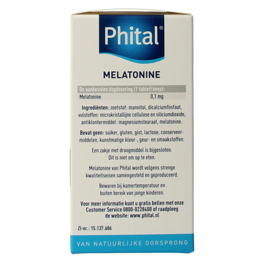 Phital Melatonine 0.1 mg 500.00 Tabletten