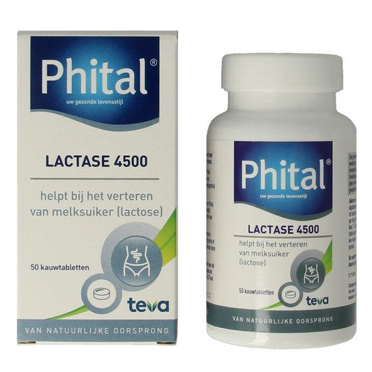 Phital Lactase 4500 50 Kauwtabletten