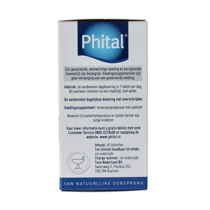 Phital Magnesium 200mg 60 Tabletten