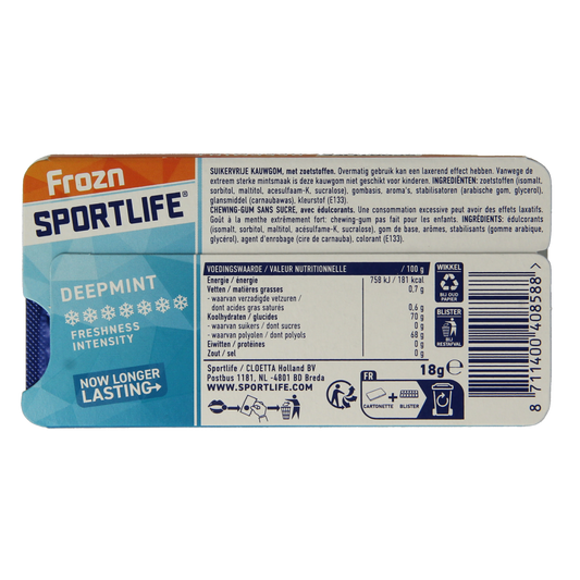 Sportlife Frozn deepmint pack 1.00 Stuks