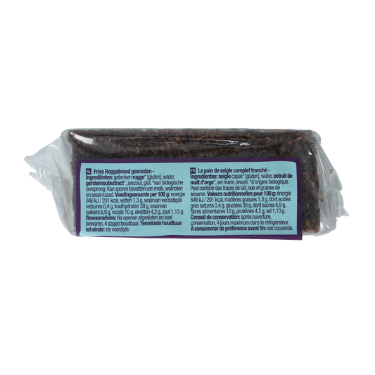 Your Organic Nature Roggebrood fries bio 500.00 Gram
