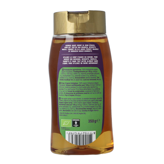 Your Organic Nature Agavesiroop amber bio 350 Gram
