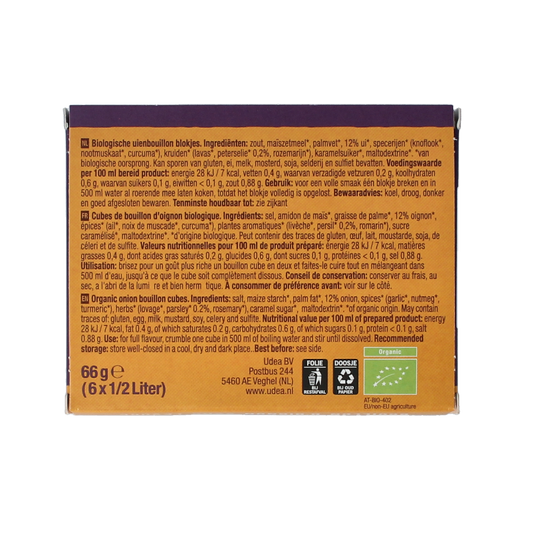 Your Organic Nature Uienbouillon zonder gist bio 6 Stuks