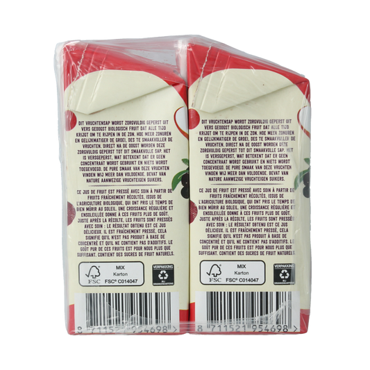 Your Organic Nature Rood fruitsap bio 1200 Milliliter