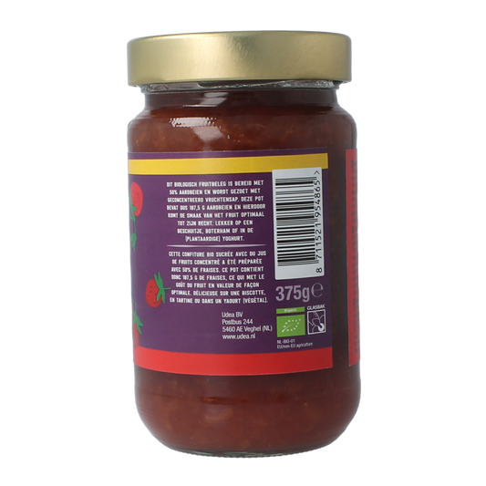 Your Organic Nature Fruitbeleg aardbei bio 375.00 Gram