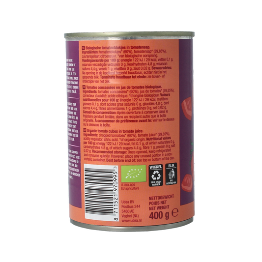 Your Organic Nature Tomatenblokjes bio 400 Gram