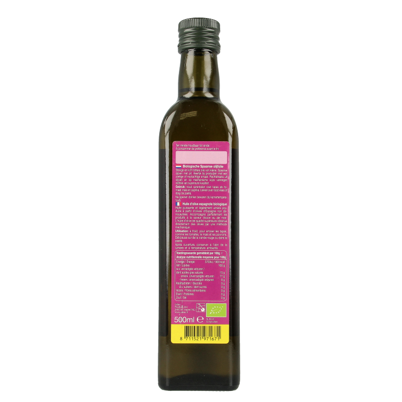 Fertilia Olijfolie Spaans bio 500 Milliliter