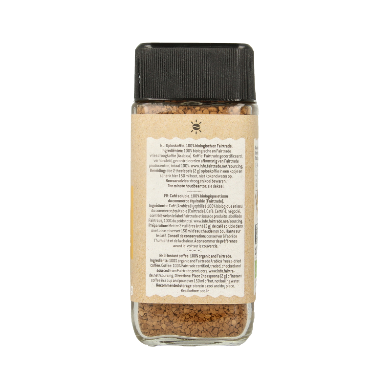 Biocafe Instant koffie bio 100 Gram