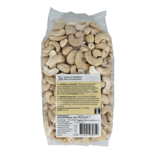 Nice & Nuts Cashewnoten bio 400 Gram