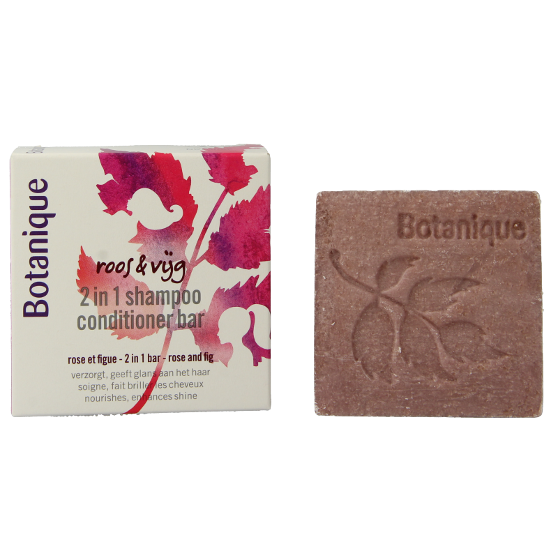 Botanique 2-in-1 Shampoo conditioner bar roos & vijg 100 Gram