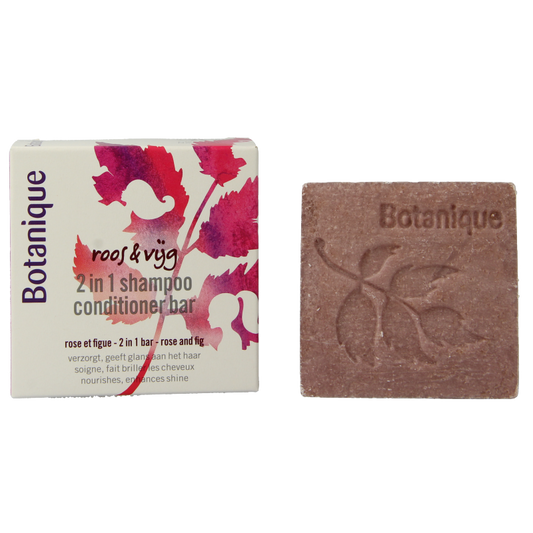 Botanique 2-in-1 Shampoo conditioner bar roos & vijg 100 Gram