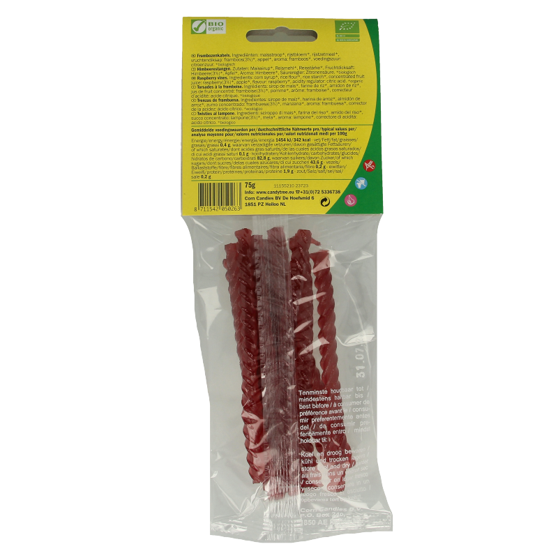 Candy Tree Frambooskabels bio 75 Gram