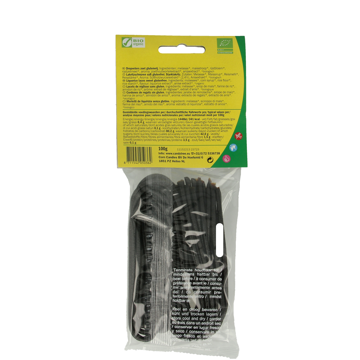 Candy Tree Dropveters glutenvrij bio 100.00 Gram