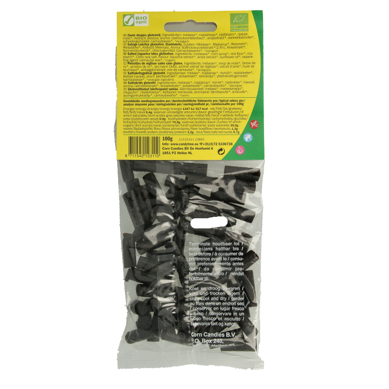 Candy Tree Dropjes zout glutenvrij bio 100 Gram