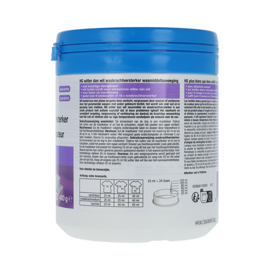 HG Witter dan wit waskrachtversterker 400.00 Gram