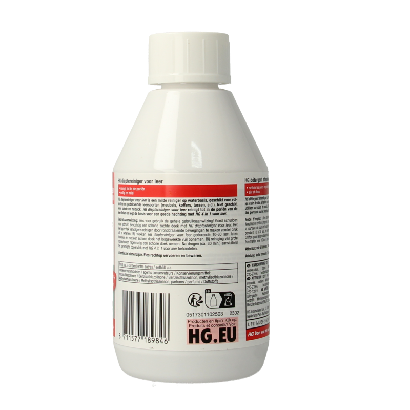 HG Dieptereiniger voor leer 250 Milliliter