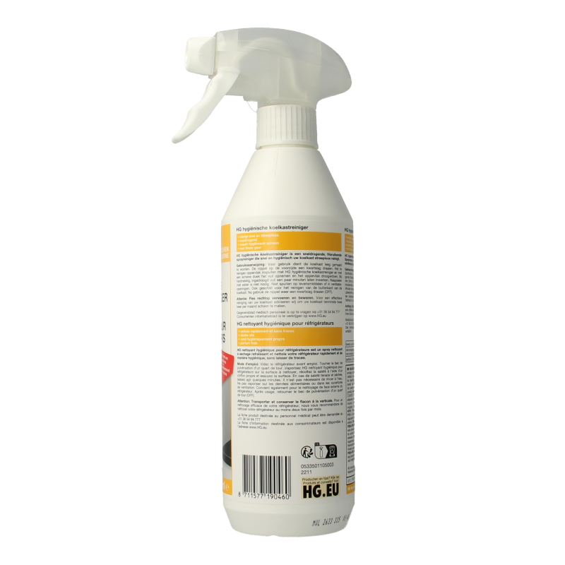 HG Hygienische koelkast reiniger 500 Milliliter