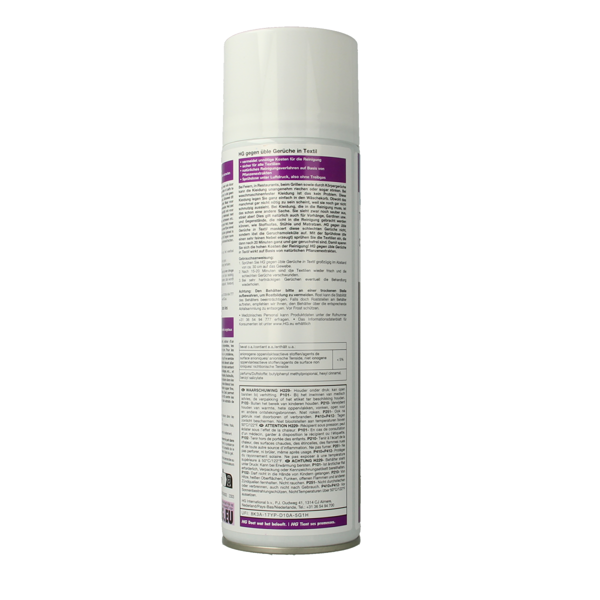 HG Tegen nare geurtjes textiel 400.00 Milliliter