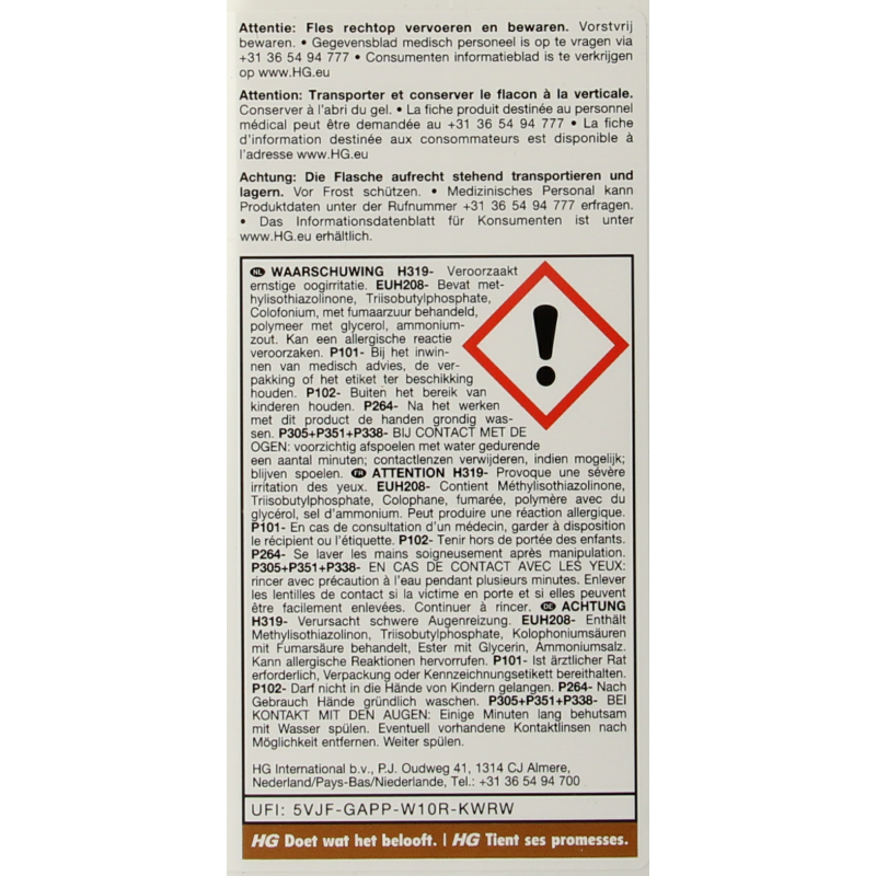 HG Laminaatreiniger glans 1 Liter