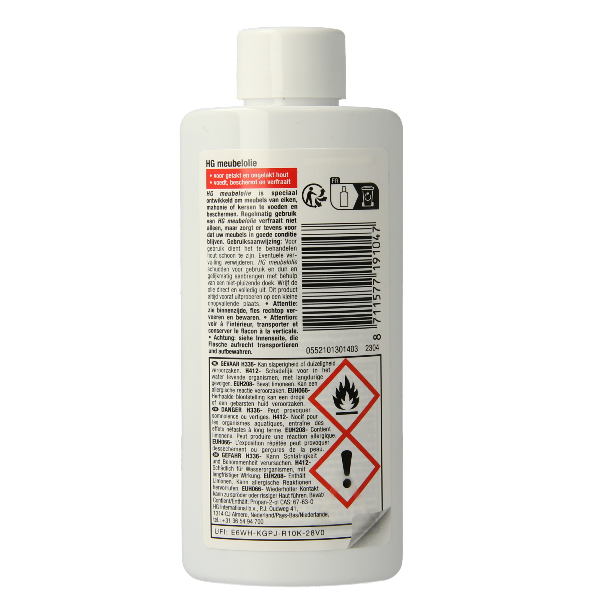 HG Meubelolie eiken 125.00 Milliliter