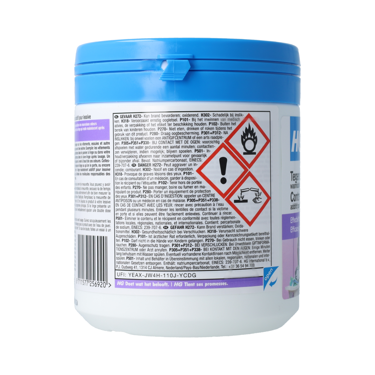 HG Wasmiddel stinkend wasgoed 500.00 Gram
