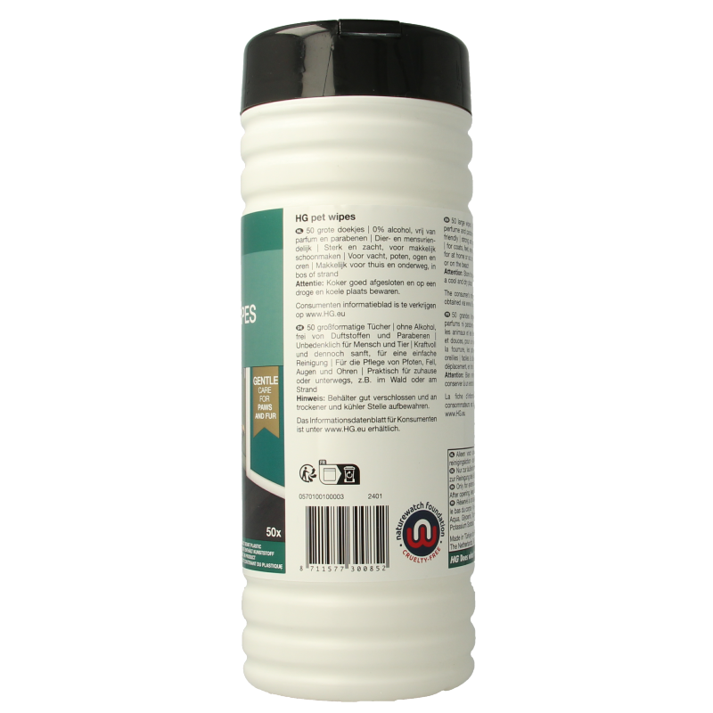 HG Pet wipes 50 Stuks