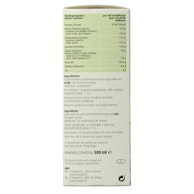 A Vogel Molkosan 500 Milliliter
