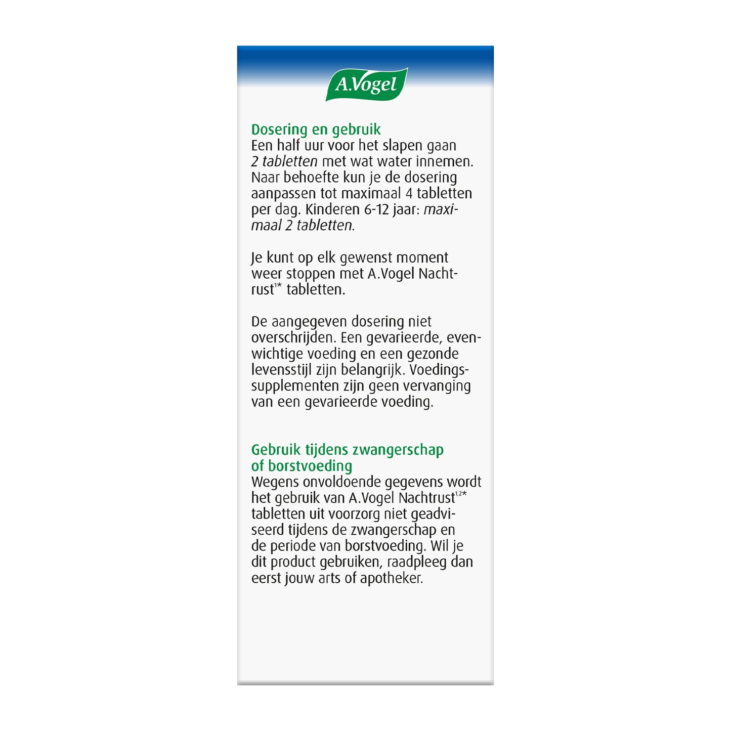A Vogel Nachtrust tabletten 60 Tabletten