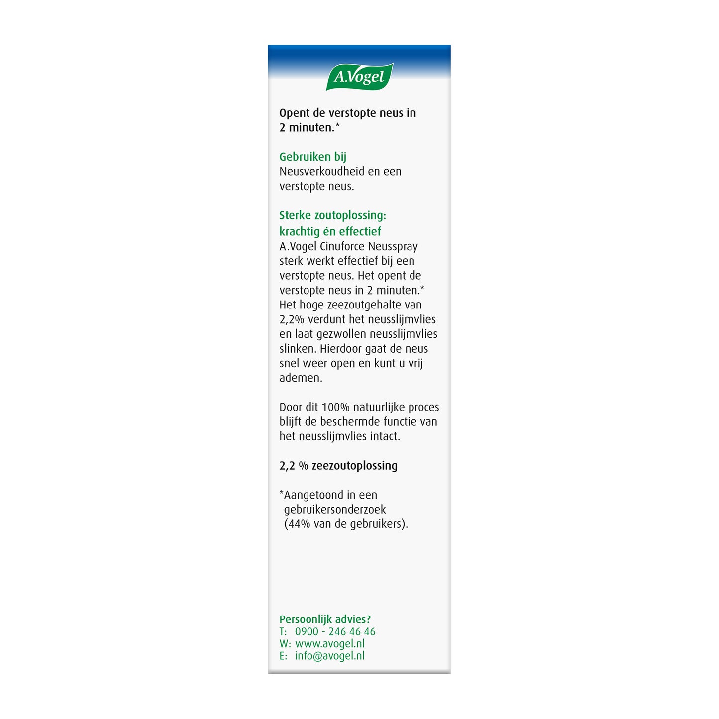 A Vogel Cinuforce neusspray sterk 20 Milliliter