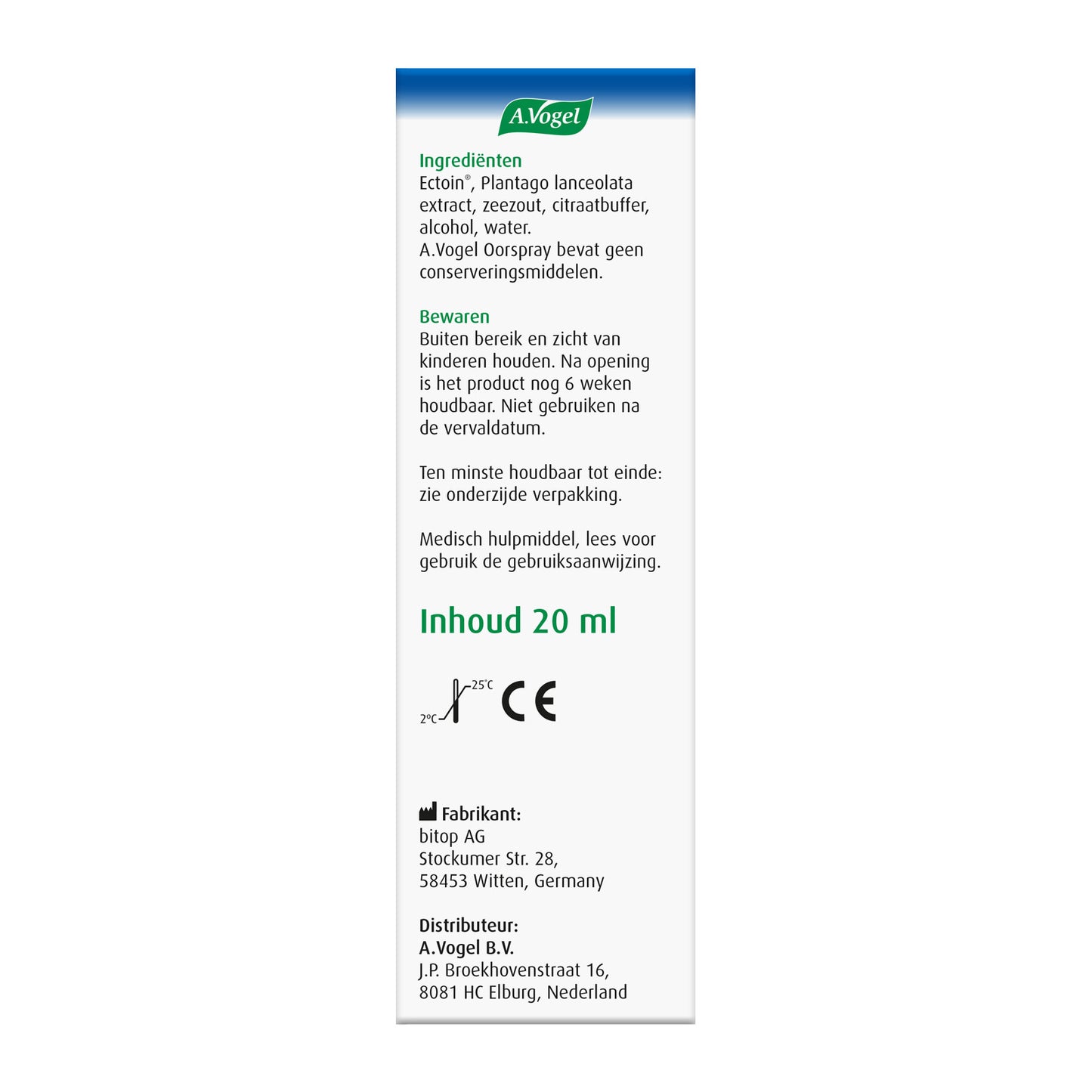 A Vogel Oorspray oorsmeer 20 Milliliter