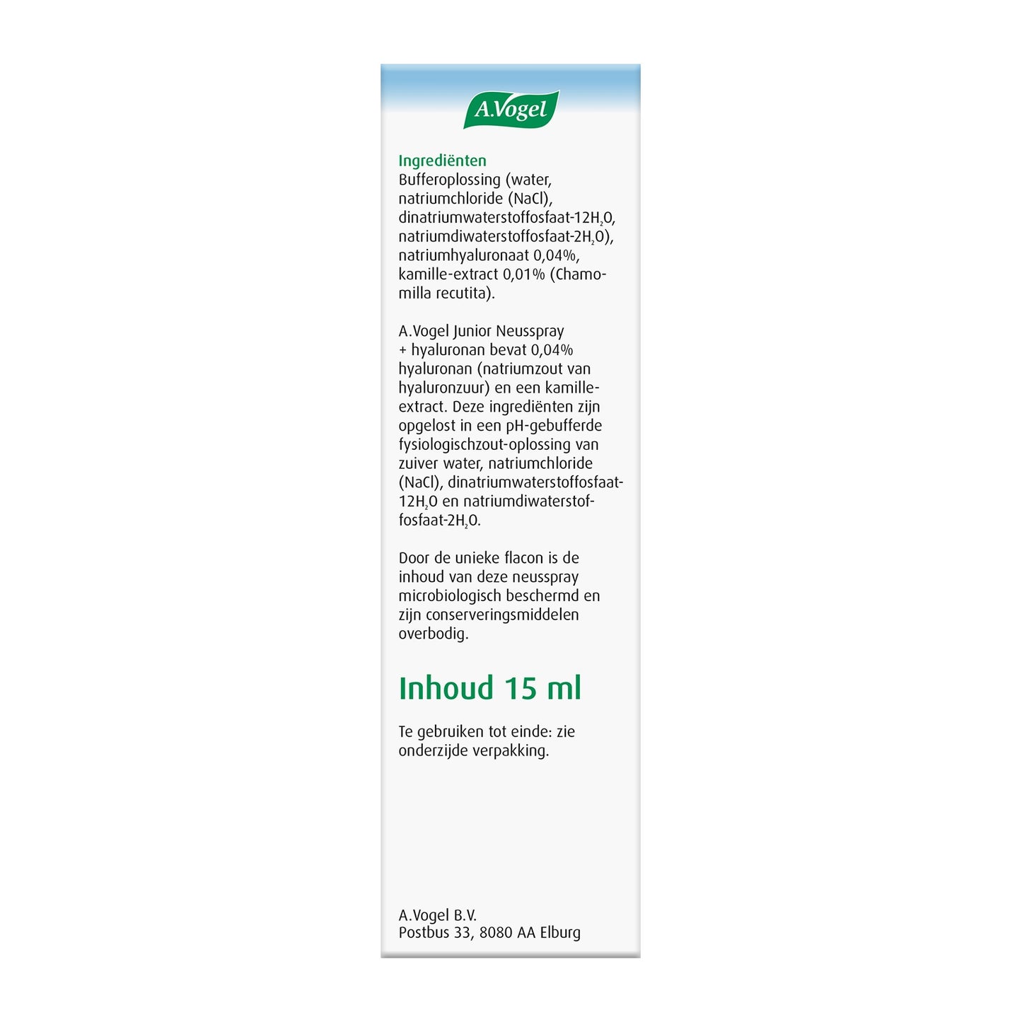 A Vogel Junior neusspray 15 Milliliter