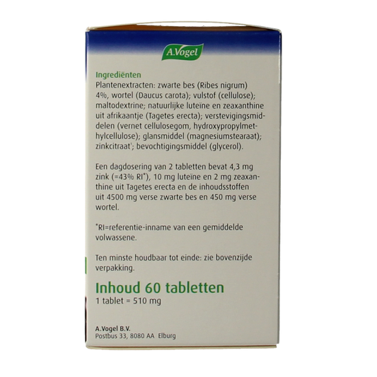 A Vogel Oogtabletten 60.00 Tabletten