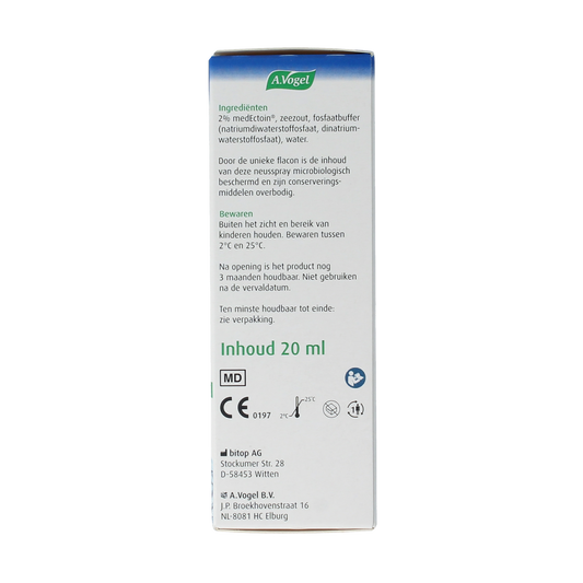 A Vogel Neusspray bijholte eerste symptomen 20.00 Milliliter
