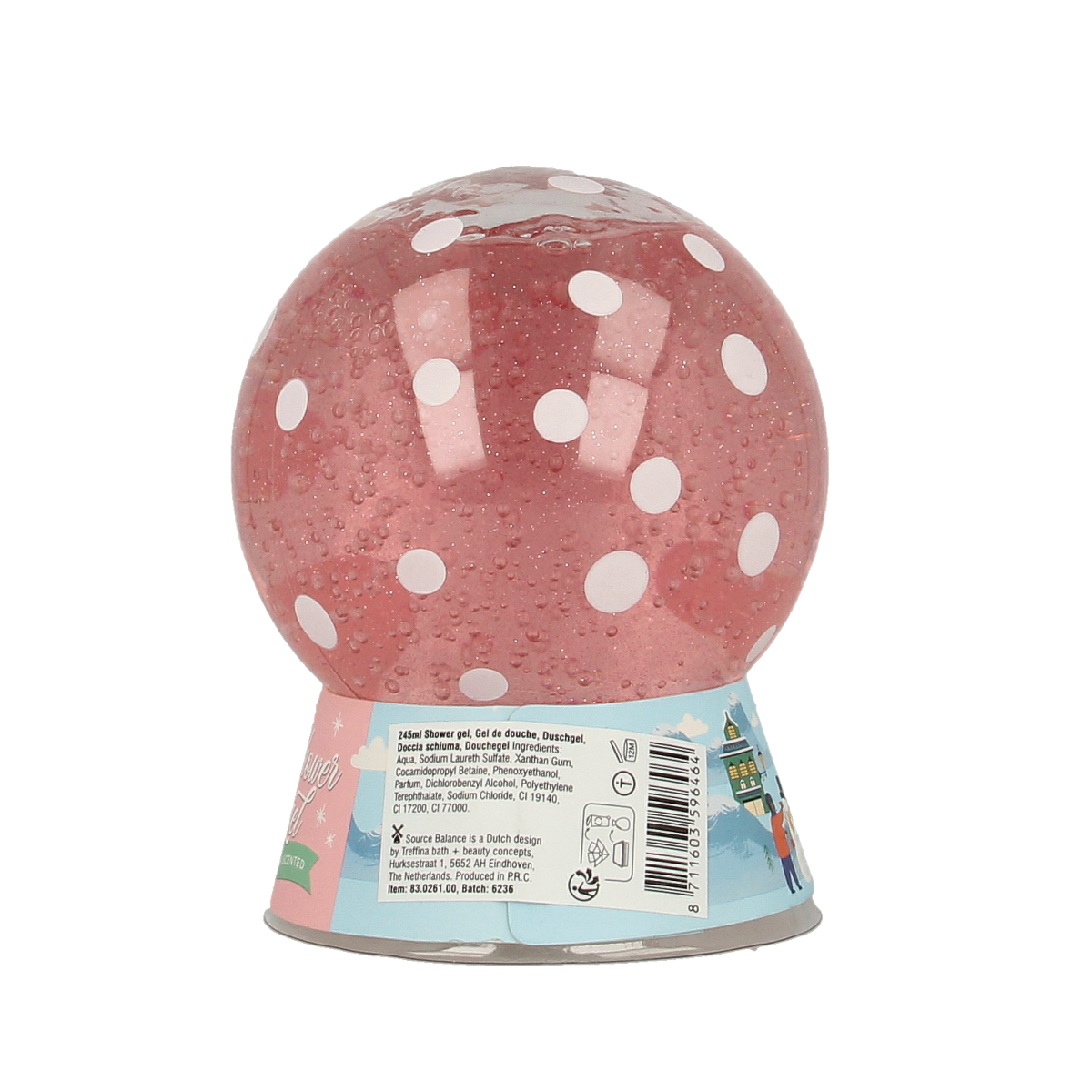 Merkloos Winter days badgeschenkset sneeuwbal 245.00 Milliliter