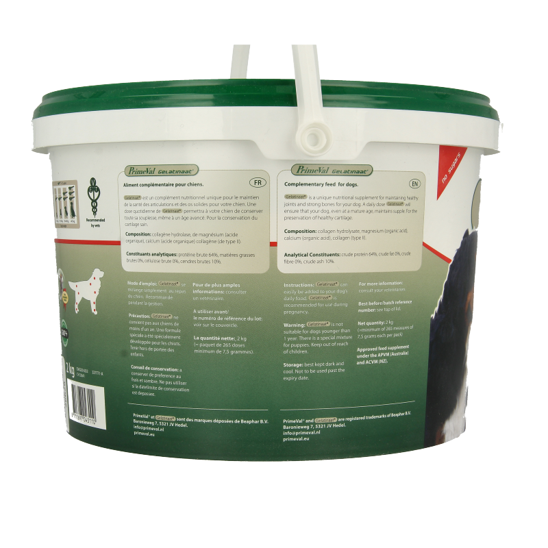 Primeval Gelatinaat hond 2 Kilogram