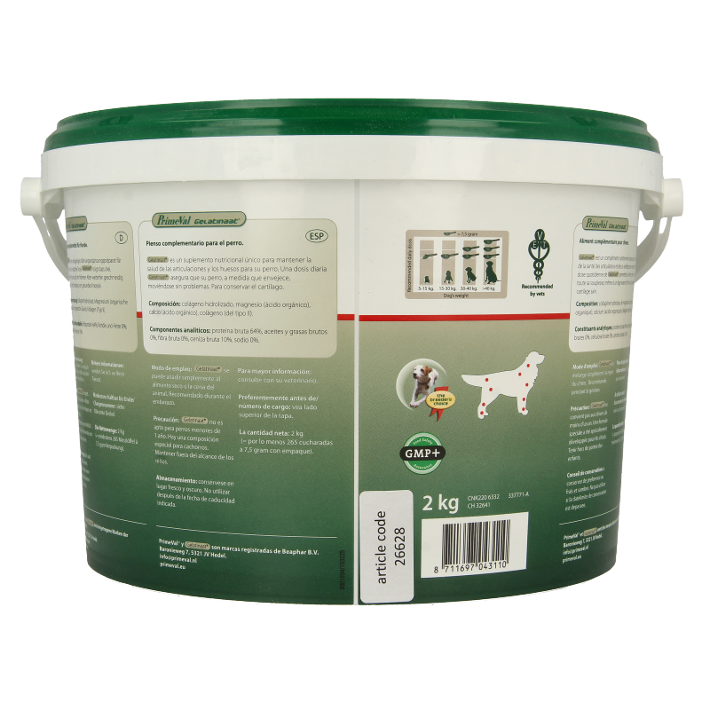 Primeval Gelatinaat hond 2 Kilogram