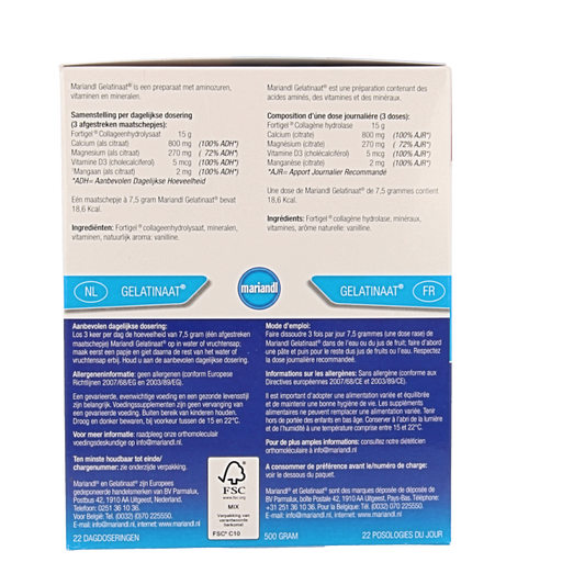 Mariandl Classic (gelatinaat) 500 Gram