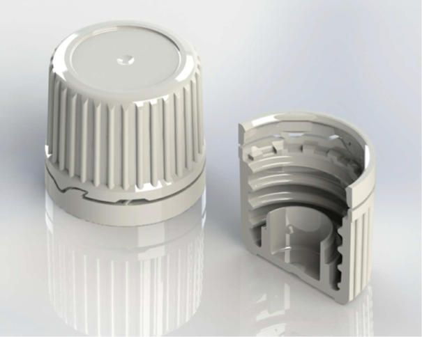 Blockland Afsluitdop wit PE + garantiesluiting 250 Stuks