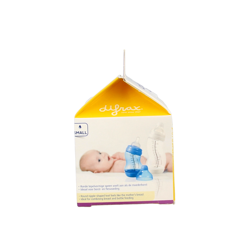 Difrax Flesspeen soft breed small  2 Stuks