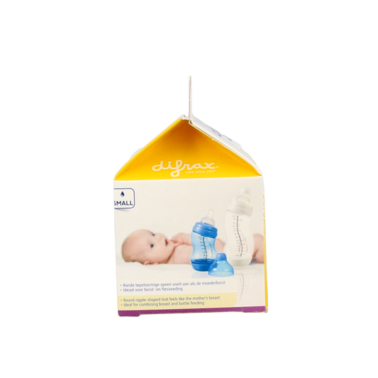 Difrax Flesspeen soft breed small 2 Stuks