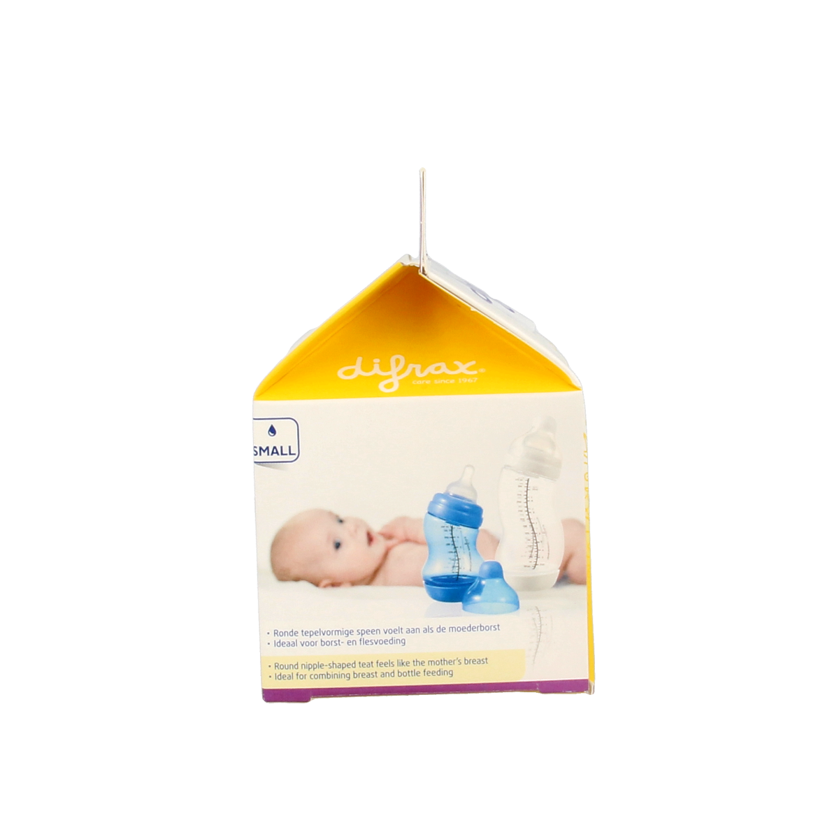 Difrax Flesspeen soft breed small 2.00 Stuks