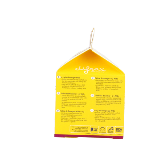 Difrax Flesspeen soft breed 1-2-3 2 Stuks