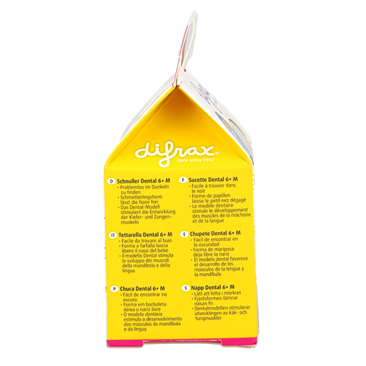 Difrax Fopspeen dental 6+ maanden glow in the dark 1 Stuks
